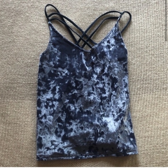 American Eagle Outfitters Tops - Crushed Velvet Strappy Cami